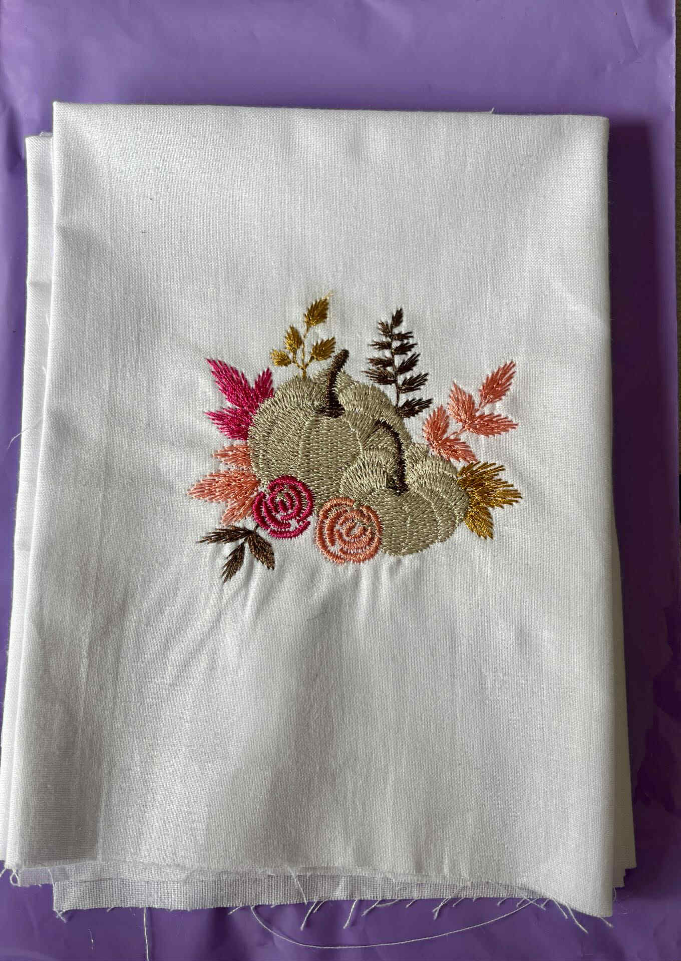 Pumpkin panel Embroidery design